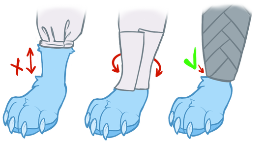 Covering exposed ankle skin with paper towel or plastic before taping